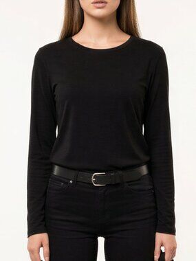 GNW 3X Black Knit Long Sleeve Tunic Top